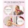 Hoson Cordless Hair Straightener,Portable Mini Flat Iron Travel for Bangs,Short