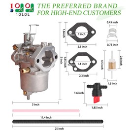 10L0L Carburetor for Club Car DS Carryall 1992-1997 Golf Cart FE290 Kawasaki Engine, OEM 1016438 1016439 1016440 1016441 1016478