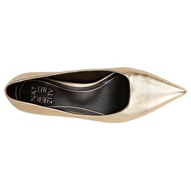 Naturalizer Women's Natalia Pump, Dark Gold Leather, 6.5 Wide