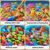 NIPLOOOW Pool Fishing Toys Games, Water Table Bathtub Toy with