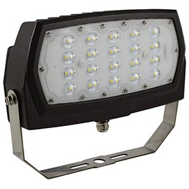 Halco 99880 LED Medium Flood 120-277V, 48W, 5000K, DIMMABLE, Bronze, Yoke Mount