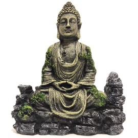 SLOCME Aquarium Buddha Statue Decorations - Aquarium Decor Ornament Fish Tank Buddha Statue Decoration