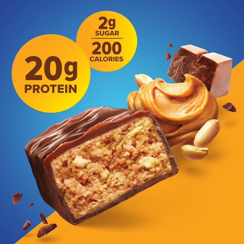 Pure Protein Chocolate Peanut Butter Protein Bars – 20g Protein,