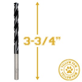 7/32 Inch Drill Bit (3 Pack) Industrial Grade M35 Cobalt Titanium Aluminum Nitrite - 7/32" Diameter & Total Length of 3-3/4" with Working Length of 2-1/2" Easily Drill Into Metal, Steel, & Aluminum