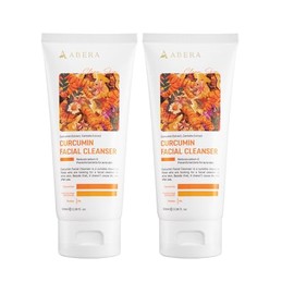 ABERA Curcumin Facial Cleanser, Gentle Foaming Face Wash with Niacinamide, Salicylic Acid & Turmeric, Hydrating Daily Cleanser for Oily, Acne-Prone & Sensitive Skin (2 BOXES)