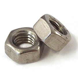 Hex Full Nuts, 3/8 BSF Thread, A2 Stainless Steel, Pack of 10