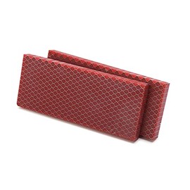 WOODRIVER Acrylic Honeycomb Knife Scale - Red - 3/8" x 2" x 5" - 2-Pieces