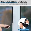 Pushglossy 28 ft Vinyl Sliding Screen Door Bug Seal Strip