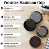 Medipaq Felt Castor Cups – 4x Large 60mm Solid Brown