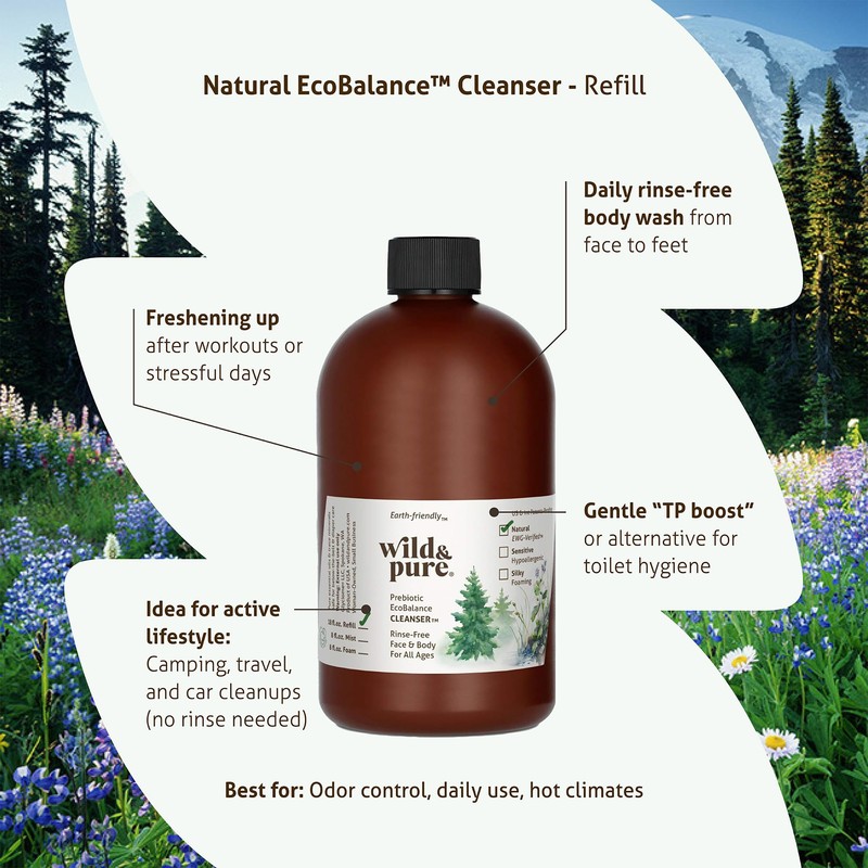 Wild & Pure EWG Verified All Natural, Plant-Based EcoBalance™ Cleanser