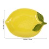 MAGICLULU Ceramic Appetizer Plate Lemon Plate, 4pcs Dessert Plate Salad