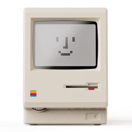 Kopinma Maclock -8 Retro Pixel Alarm Clock, 1984 Vintage Computer Decor with Pixel LCD Display, Creativity Alarm Clock Student Specific Wake Up Artifact for Bedroom, Home