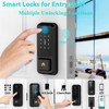 CINOP WiFi Front Door Lock with Handle Set, App Control,
