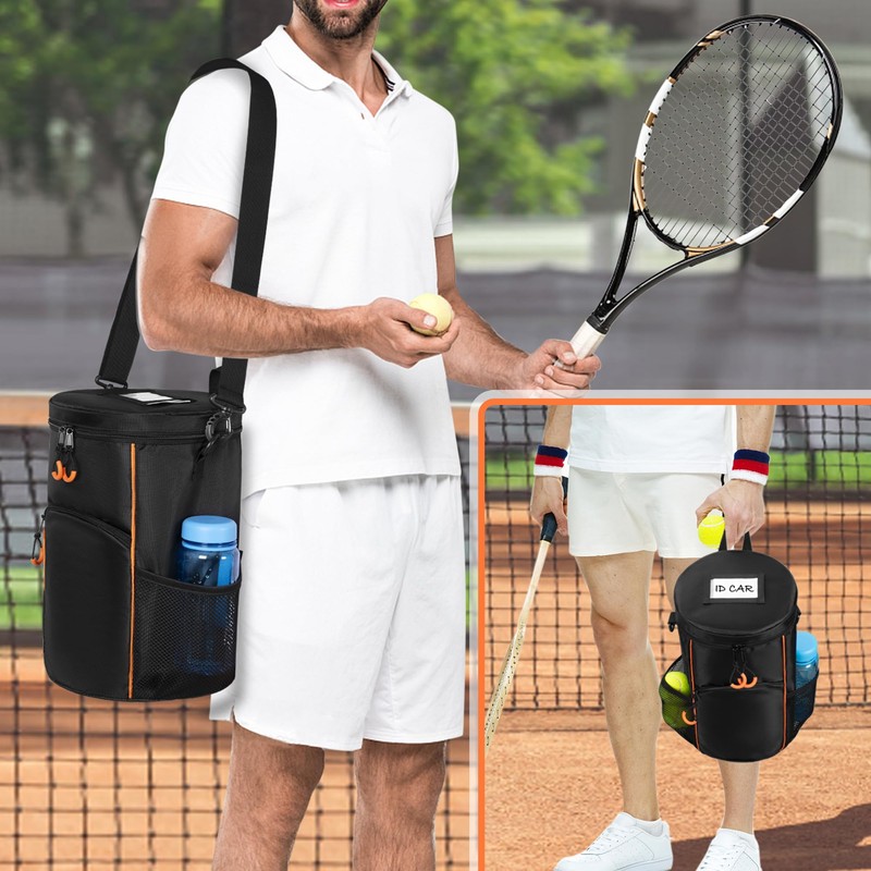 DSLEAF Tennis Ball Bag with Sturdy Bottom, Baseball & Lacrosse