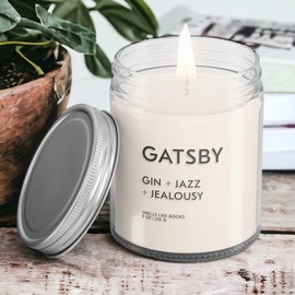 GATSBY Book Lovers' Candle | Book Scented Candle | Vegan + Cruelty-Free + Phthalate-Free