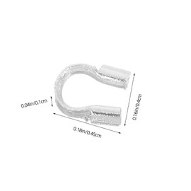 Gatuida 300pcs U Shape Wire Thread Guard Durable Copper Wire Guardian for Jewelry Making for Earrings Necklaces and Bracelets Reliable Design for Precise Crafting