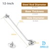 Dreld 12" Cabin Hook Eye Latch for Doors, 2Pack Eye