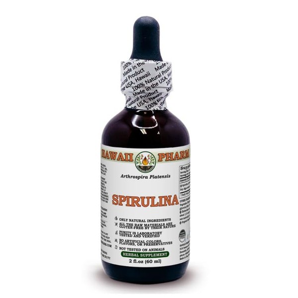 Spirulina (Arthrospira Platensis) Dry Algae Alcohol-free Liquid Extract Glycerite 60 ml