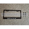 SIGNWERKZ Space X White Black Stainless Steel US/Canada License Plate