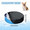CUVZORA Dog Pool Cover 160 x 30 cm, Waterproof &