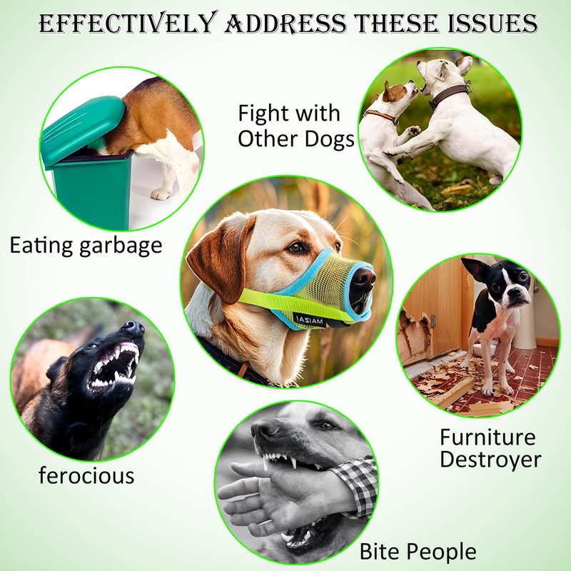 JYJLLM Dog Muzzle, Breathable Pet Mask Dog Training Muzzle，dog muzzles，Muzzle