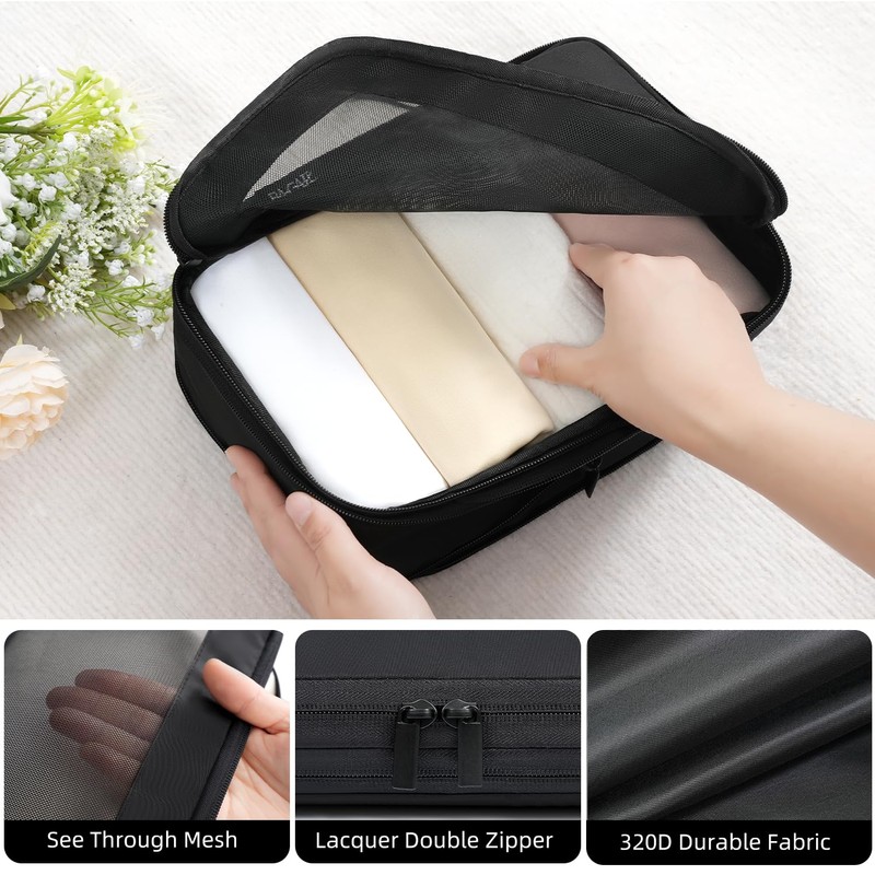 BAGAIL 4 Set/6 Set/8 Set Compression Packing Cubes Travel Accessories