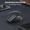 TECKNET Bluetooth Maus, 4800 DPI Maus Kabellos (Tri-Mode: BT 5.0/3.0