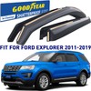 Goodyear Shatterproof in-Channel Window Deflectors for Ford Explorer 2011-2019, Rain