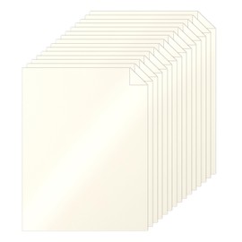Silunkia 100 Sheets Cream Shimmer Cardstock 8.5 x 11 Ivory Paper, 200gsm/75lb Thick Off White Card Stock for Cards Making, Anniversary Card, Business Cards, Invitations, Certificates