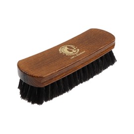Horsehair Shoe Brushes, Pack of 2 Shiny Brushes Made of Real Horse Hair, Handle Made of Lacquered Beech Wood, Polishing Brush Made of Fine Ponytail Hair for Polishing Your Shoes Langlauf Schuhbedarf,