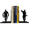 HeavenlyKraft Superhero Bookends | Decorative Bookends for Shelves | Non-Skid