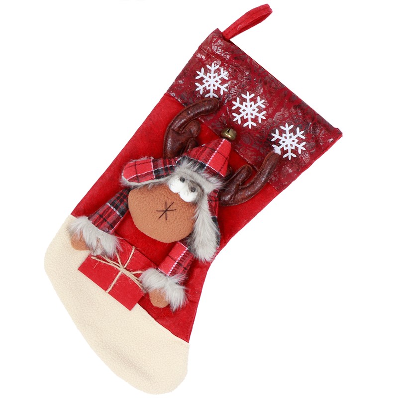 Hanging Christmas Holiday Stockings Sock Gift Bag Hanging Pendant Christmas