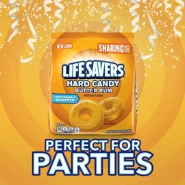 Life Savers Butter Rum Hard Candy Individually Wrapped, Sharing Size 14.5 oz