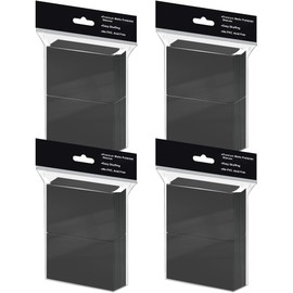 400 Fundas de Tarjetas Negras para Tarjetas de Intercambio, Fundas Suaves para Tarjetas de Centavo, Protectores de Tarjetas de Plástico, Fundas de Tarjetas Mate para Tarjetas Deportivas
