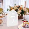 JOYIT JOYIT Frosted Arch Wedding Table Numbers 1-50 with Stands