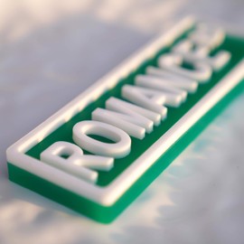 Library Street Sign, Bookshelf Library Sign, Book Nook decor, 3D Bookshelf Accessories, Book Lovers Gifts, Library Decor, Reading Nook, Gifts for Book Lovers Women or Men (ROMANCE RD - 2" x 6")