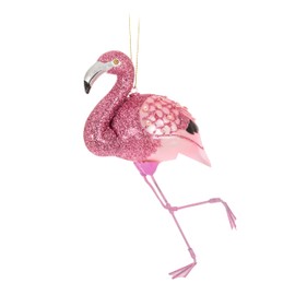 Abbott Collection Pink Flamingo Ornament, Glass (6" H)