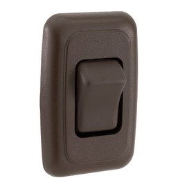 RecPro RV Switch SPST Switch On/Off Bezel | RV Electrical | Camper Switches (Brown, 1)