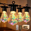 BYIZO Outdoor String Lights, 66FT 27 LED Iridescent Holographic Bulbs,