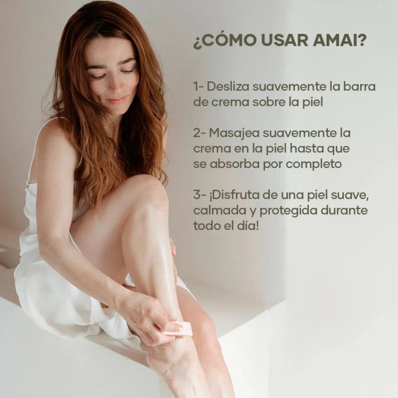 Crema Hidratante Barra Caléndula Oliva Amai