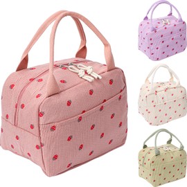 Runmeihe Lunch Bags for Adults, Reusable Women's Insulated Cooler Lunchbag, Small Waterproof Cooler Lunch Box Tote Bag for Work Travel Picnic School