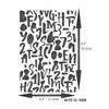 Numbers Layering Stencil 11.43 x 16.51 cm - Stencils for