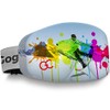 GogglesCover: Protective snow goggles cover, paint splatter snowboard design