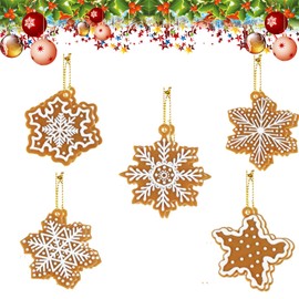 Christmas Tree Snowflake Pendants, Pack of 10 Snowflake Hanging Christmas Ornaments, Snowflake Pendants, Snowflake Christmas Tree Decoration, Snowflake Decoration