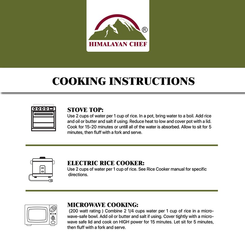 Himalayan Chef 5569 White Basmati Rice, (Pack of 2), 2