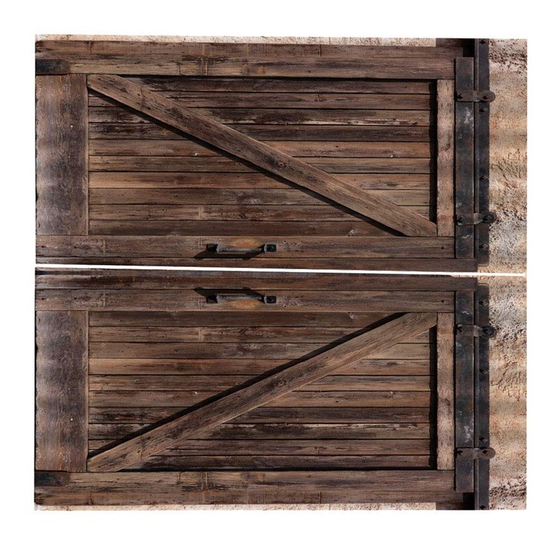 Yosooo Cortina de Ventana Estilo de Puerta de Madera Sala