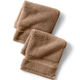 Lands' End Essential Towel Dark Jute Brown Bath- Washcloth