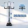 Basketball Hoop Outdoor 6.7ft-10ft Adjustable with 44 inch Backboard Portable