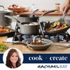 Rachael Ray Cook + Create Nonstick Stovetop Griddle/Grill Pan, Square,