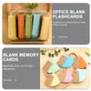 Operitacx 5pcs Binder Clips Note Pads Flash Cards Practical Memory